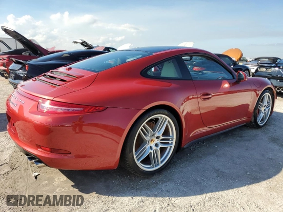 2014 Porsche 911 Carrera S with VIN WP0AB2A95ES120900, listed as a Copart auction lot 74561454 with 0 mi miles and Non Repairable. Bid and sale history available at carsss.com. Image 3.