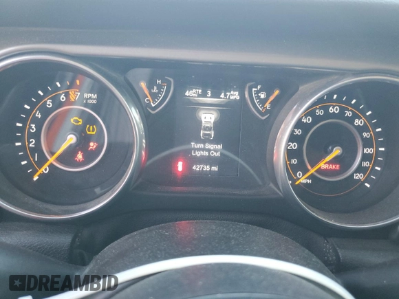 2018 Jeep Wrangler Sport with VIN 1C4GJXAG0JW213206, listed as a Copart auction lot 73032464 with 42,735 mi miles and Salvage Title. Bid and sale history available at DreamBid. Image 9.