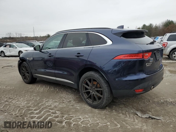 2018 Jaguar F-Pace 35t Prestige with VIN SADCK2EVXJA242611, listed as a Copart auction lot 83959894 with 106,307 mi miles and Salvage title. Bid and sale history available at DreamBid. Image 2.