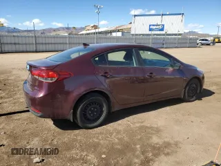 2017 Kia Forte LX with VIN 3KPFK4A7XHE025479, listed as a Copart auction lot 46625795 with 104,038 mi miles and Salvage Title. Bid and sale history available at carsss.com. Image 3.