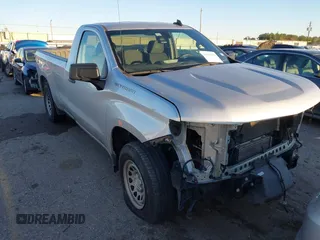 2021 Chevrolet Silverado 1500 Work Truck with VIN 3GCNWAEK0MG332803, listed as a IAAI auction lot 41258038 with 95,993 mi miles. Bid and sale history available at carsss.com. Image 1.