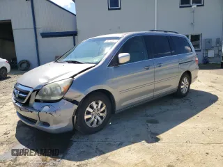 2007 Honda Odyssey EX-L z VIN 5FNRL38607B080582, wystawiony jako Copart lot #56240045 z przebiegiem 163 503 mil mil oraz Szkoda całkowita • Salvage title. Historia ofert i sprzedaży dostępna na DreamBid. Obrazek 1.