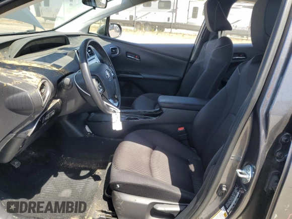 2022 Toyota Prius LE with VIN JTDKAMFP5N3200654, listed as a Copart auction lot 58482625 with 57,604 mi miles and Salvage title. Bid and sale history available at DreamBid. Image 7.