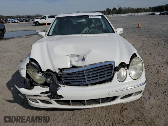 2004 Mercedes-Benz E 320 with VIN WDBUF65J24A452941, listed as a Copart auction lot 49630015 with 266,292 mi miles and Salvage Title. Bid and sale history available at carsss.com. Image 5.