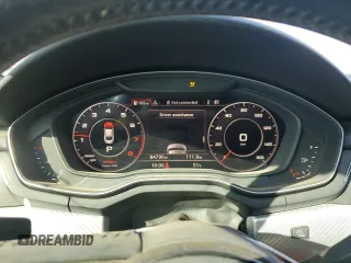 2018 Audi A5 Sportback Premium with VIN WAUDNCF52JA004082, listed as a Copart auction lot 87002474 with 84,790 mi miles and Salvage Title. Bid and sale history available at carsss.com. Image 9.