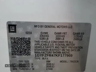 2019 Cadillac XT4 AWD Sport z VIN 1GYFZFR47KF177969, wystawiony jako Copart lot #50020515 z przebiegiem 70 627 mil mil oraz Szkoda całkowita • Salvage title. Historia ofert i sprzedaży dostępna na DreamBid. Obrazek 14.