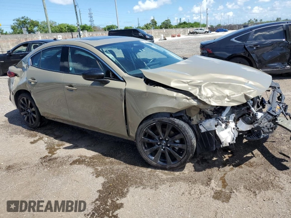 2024 Mazda 3 Carbon Edition with VIN 3MZBPBXY7RM402746, listed as a Copart auction lot 61170235 with 42,740 mi miles and Non repairable. Bid and sale history available at DreamBid. Image 4.