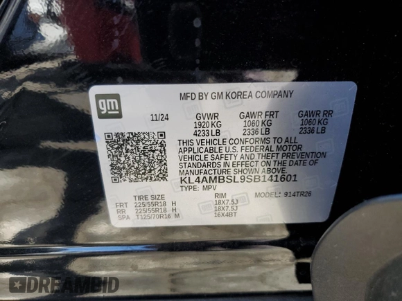 2025 Buick Encore GX Preferred with VIN KL4AMBSL9SB141601, listed as a Copart auction lot 63346475 with 6,866 mi miles and Clean title. Bid and sale history available at DreamBid. Image 13.