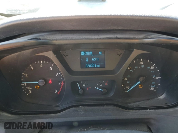 2015 Ford Transit Cargo with VIN 1FTNE1YM4FKB27383, listed as a Copart auction lot 80153074 with 228,321 mi miles and Salvage title. Bid and sale history available at DreamBid. Image 9.