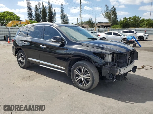 2019 Infiniti QX60 Pure with VIN 5N1DL0MN9KC560398, listed as a Copart auction lot 55352435 with 31,868 mi miles and Clean title. Bid and sale history available at DreamBid. Image 4.