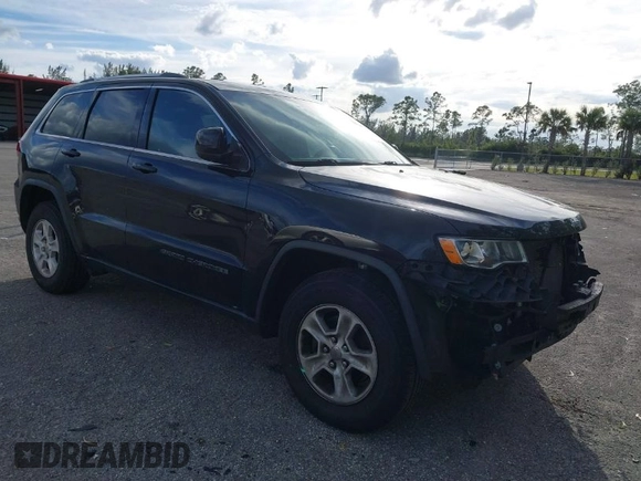 2017 Jeep Grand Cherokee Laredo with VIN 1C4RJEAG5HC663930, listed as a IAAI auction lot 41684918 with 91,063 mi miles. Bid and sale history available at carsss.com. Image 1.