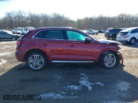 2018 Audi Q5 Premium Plus with VIN WA1BNAFY8J2120240, listed as a IAAI auction lot 41154361 with 77,848 mi miles. Bid and sale history available at carsss.com. Image 13.