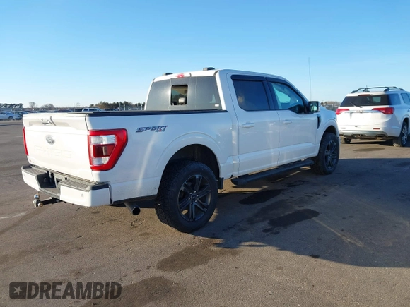 2021 Ford F-150 XL with VIN 1FTFW1E52MFA96820, listed as a IAAI auction lot 41420826 with 25,295 mi miles. Bid and sale history available at carsss.com. Image 4.