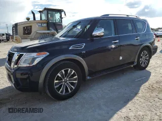 2017 Nissan Armada SL with VIN JN8AY2NC6H9511168, listed as a Copart auction lot 73831634 with Not Provided miles and Salvage Title. Bid and sale history available at carsss.com. Image 1.
