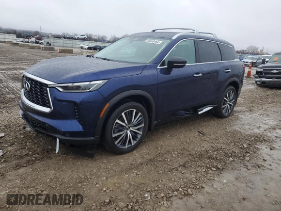 2023 Infiniti QX60 Sensory с VIN 5N1DL1GS3PC369932, выставлен на аукционе Copart как лот 86880464 с пробегом 22 651 миль миль и Списание • Salvage title. История ставок и продаж доступна на DreamBid. Изображение 1.