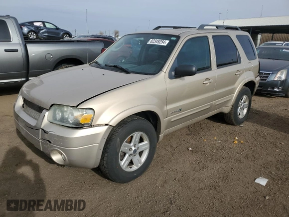 2007 Ford Escape Hybrid z VIN 1FMCU59H77KA93746, wystawiony jako Copart lot #82349254 z przebiegiem 162 917 mil mil oraz Szkoda całkowita • Salvage title. Historia ofert i sprzedaży dostępna na DreamBid. Obrazek 1.