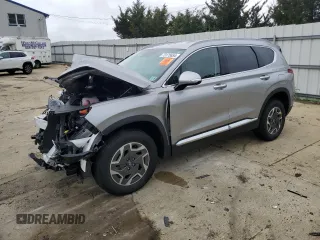 2023 Hyundai Santa Fe Hybrid Blue with VIN 5NMS2DA13PH022568, listed as a Copart auction lot 73175654 with 0 mi miles and Salvage Title. Bid and sale history available at carsss.com. Image 1.