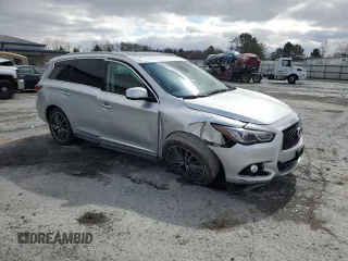2018 Infiniti QX60 with VIN 5N1DL0MMXJC520725, listed as a Copart auction lot 52320875 with 76,056 mi miles and Salvage Title. Bid and sale history available at DreamBid. Image 4.