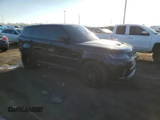 2018 Land Rover Range Rover Sport SVR with VIN SALWZ2SE6JA198429, listed as a Copart auction lot 43245285 with 93,680 mi miles and Clean Title. Bid and sale history available at carsss.com. Image 4.