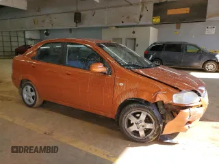 2006 Chevrolet Aveo LT with VIN KL1TG56686B562427, listed as a Copart auction lot 45393615 with 211,170 mi miles and Salvage title. Bid and sale history available at DreamBid. Image 4.
