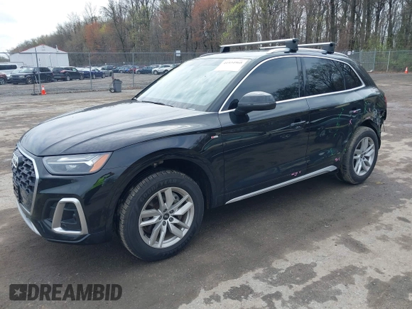 2022 Audi Q5 S line Premium with VIN WA1GAAFY4N2046211, listed as a IAAI auction lot 41934968 with 36,437 mi miles and . Bid and sale history available at DreamBid. Image 17.