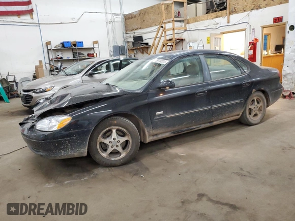 2003 Ford Taurus SEL Deluxe with VIN 1FAHP56S43A219925, listed as a Copart auction lot 76978824 with 191,000 mi miles and Salvage Title. Bid and sale history available at DreamBid. Image 1.
