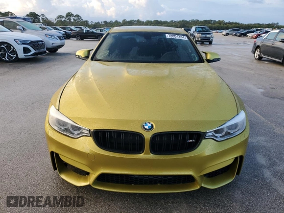 2015 BMW M4 with VIN WBS3R9C52FK332834, listed as a Copart auction lot 78004284 with 33,996 mi miles and Non Repairable. Bid and sale history available at carsss.com. Image 5.