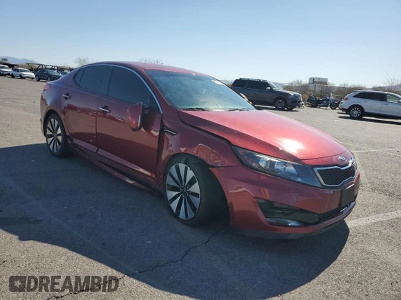 2013 Kia Optima SX with VIN 5XXGR4A62DG174106, listed as a Copart auction lot 76417894 with 92,587 mi miles and Salvage Title. Bid and sale history available at carsss.com. Image 4.