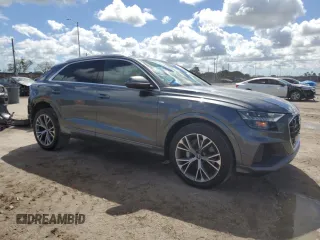 2021 Audi Q8 Premium Plus with VIN WA1EVAF17MD039755, listed as a Copart auction lot 46700145 with 21,823 mi miles and Salvage Title. Bid and sale history available at carsss.com. Image 4.