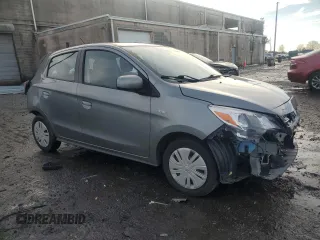 2022 Mitsubishi Mirage ES with VIN ML32AUHJXNH003347, listed as a Copart auction lot 44805205 with 48,546 mi miles and Salvage title. Bid and sale history available at DreamBid. Image 4.