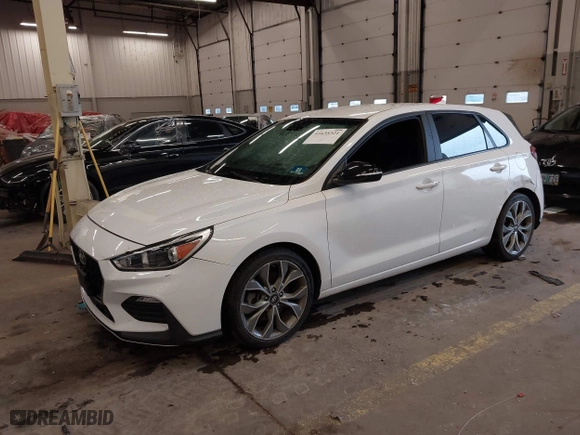 2020 Hyundai Elantra GT N Line with VIN KMHH55LC9LU127717, listed as a IAAI auction lot 41635321 with 71,667 mi miles. Bid and sale history available at carsss.com. Image 22.