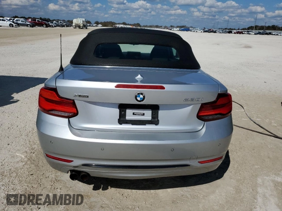 2020 BMW 2 Series 230i xDrive with VIN WBA2K1C02L7G05072, listed as a Copart auction lot 74792964 with 44,227 mi miles and Clean Title. Bid and sale history available at carsss.com. Image 6.