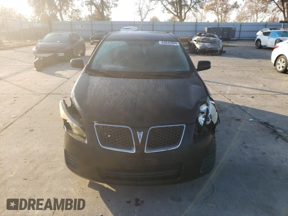 2010 Pontiac Vibe w/1SB with VIN 5Y2SP6E0XAZ415324, listed as a Copart auction lot 83042804 with 0 mi miles and Salvage Title. Bid and sale history available at carsss.com. Image 5.