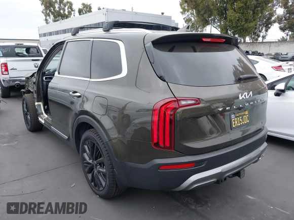 2022 Kia Telluride SX with VIN 5XYP54HC0NG211061, listed as a IAAI auction lot 42337734 with 95,554 mi miles and . Bid and sale history available at DreamBid. Image 3.