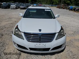 2015 Hyundai Equus Signature with VIN KMHGH4JH3FU099414, listed as a Copart auction lot 53717325 with 133,561 mi miles and Salvage Title. Bid and sale history available at DreamBid. Image 5.