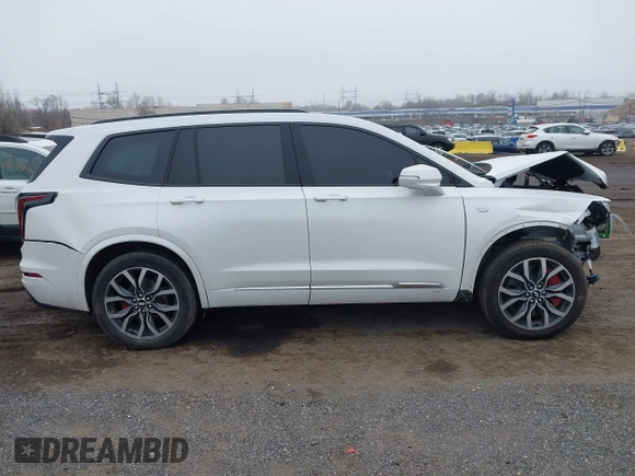 2023 Cadillac XT6 AWD Sport with VIN 1GYKPHRS1PZ155437, listed as a IAAI auction lot 41758495 with 22,949 mi miles. Bid and sale history available at carsss.com. Image 13.