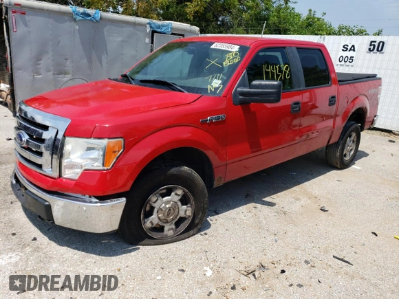 2010 Ford F-150 XL with VIN 1FTEW1E84AFA14622, listed as a Copart auction lot 62355984 with 144,578 mi miles and Salvage Title. Bid and sale history available at carsss.com. Image 1.