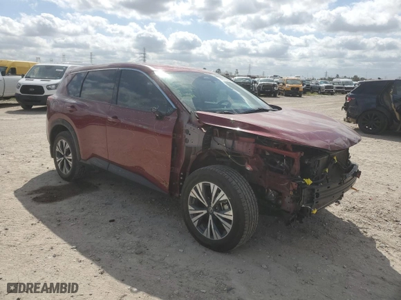 2021 Nissan Rogue SV with VIN JN8AT3BA0MW018007, listed as a Copart auction lot 48773625 with 75,102 mi miles and Salvage Title. Bid and sale history available at carsss.com. Image 4.