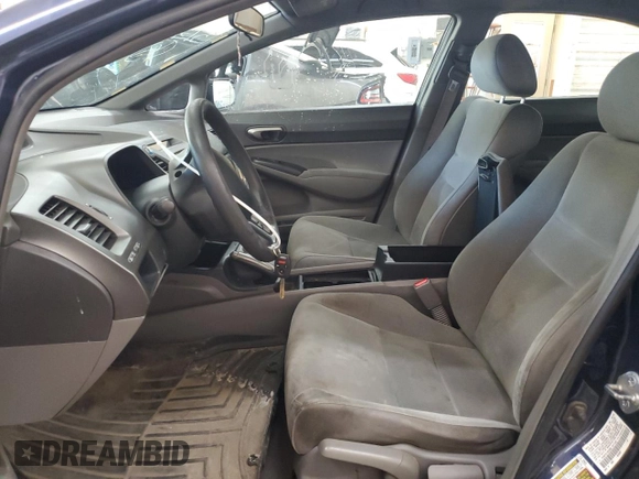 2008 Honda Civic LX with VIN 1HGFA16538L101125, listed as a Copart auction lot 55877955 with 191,387 mi miles and Non Repairable. Bid and sale history available at DreamBid. Image 7.