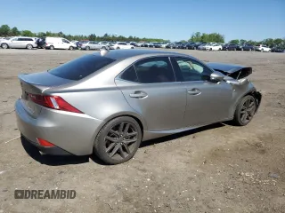 2015 Lexus IS 250 with VIN JTHCF1D20F5029733, listed as a Copart auction lot 54799855 with 61,185 mi miles and Salvage title. Bid and sale history available at DreamBid. Image 3.