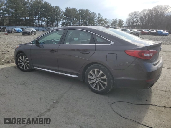 2017 Hyundai Sonata Sport with VIN 5NPE34AF7HH449293, listed as a Copart auction lot 46923095 with 83,187 mi miles and Salvage Title. Bid and sale history available at DreamBid. Image 2.