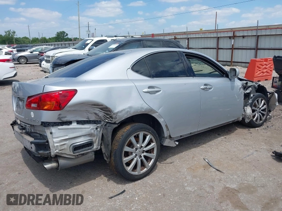 2006 Lexus IS 250 with VIN JTHCK262X65000920, listed as a IAAI auction lot 42033630 with 276,866 mi miles and . Bid and sale history available at DreamBid. Image 4.