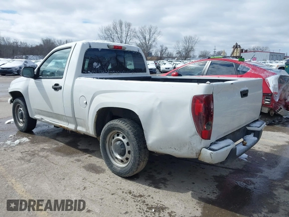 2012 Chevrolet Colorado Work Truck with VIN 1GCCSBFE0C8166174, listed as a IAAI auction lot 41717481 with 236,302 mi miles. Bid and sale history available at carsss.com. Image 3.