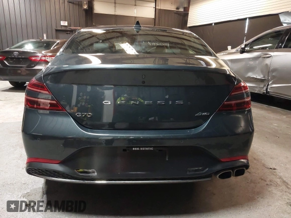 2023 Genesis G70 2.0T with VIN KMTG34TA3PU115553, listed as a IAAI auction lot 41822917 with 35,784 mi miles and . Bid and sale history available at DreamBid. Image 16.