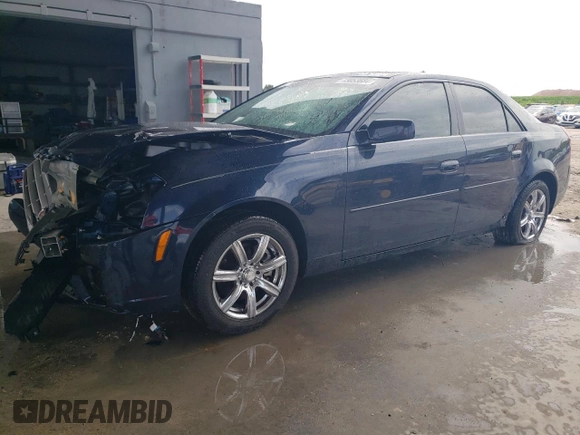 2005 Cadillac CTS with VIN 1G6DP567050235555, listed as a Copart auction lot 73053684 with 95,800 mi miles and Salvage Title. Bid and sale history available at carsss.com. Image 1.