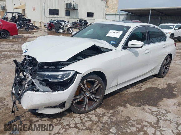 2021 BMW 3 Series 330i with VIN 3MW5R1J09M8C08399, listed as a IAAI auction lot 42483945 with 16,049 mi miles and . Bid and sale history available at DreamBid. Image 2.