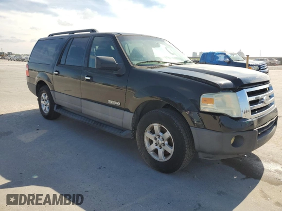 2007 Ford Expedition EL XLT with VIN 1FMFK15527LA78766, listed as a Copart auction lot 73473384 with 202,676 mi miles and Salvage Title. Bid and sale history available at carsss.com. Image 4.
