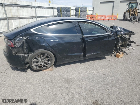 2020 Tesla Model 3 Long Range with VIN 5YJ3E1EB9LF621807, listed as a Copart auction lot 49745355 with 61,446 mi miles and Salvage Title. Bid and sale history available at carsss.com. Image 3.