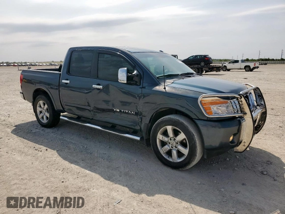 2013 Nissan Titan Pro-4X with VIN 1N6BA0EC3DN310741, listed as a Copart auction lot 57171975 with 146,524 mi miles and Salvage title. Bid and sale history available at DreamBid. Image 4.