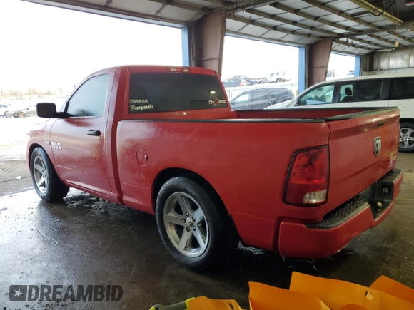 2013 Ram 1500 Express with VIN 3C6JR6AT2DG572606, listed as a Copart auction lot 45458575 with 176,191 mi miles and Salvage title. Bid and sale history available at DreamBid. Image 2.